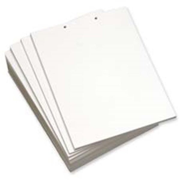 Inkinjection Custom Cut Sheets- 5-Hole Top- 8-.50in.x11in.- 5 RM-CT- White IN127345